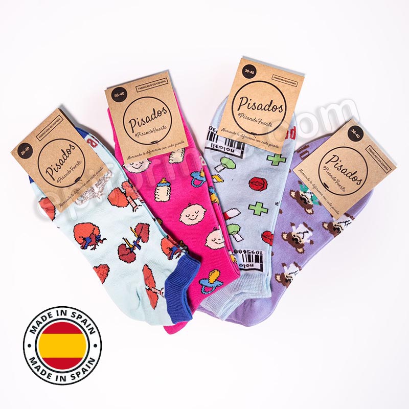 Calcetines de sanidad estampados anatomía