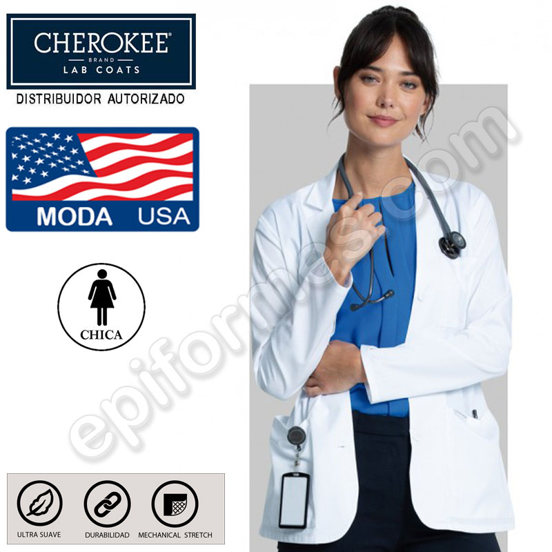 Bata sanitaria mujer estilo blazer Cherokee