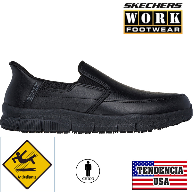 Calzado Slip-ins work Nampa-Broxtin skechers hombre