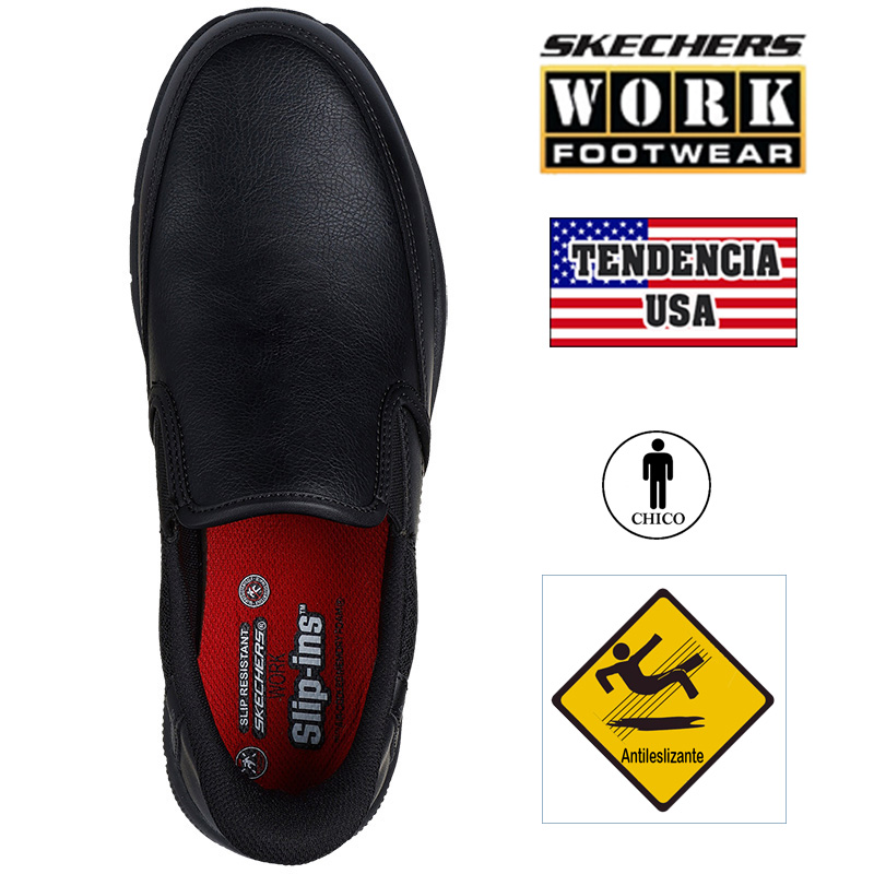 Calzado Slip-ins work Nampa-Broxtin skechers hombr...