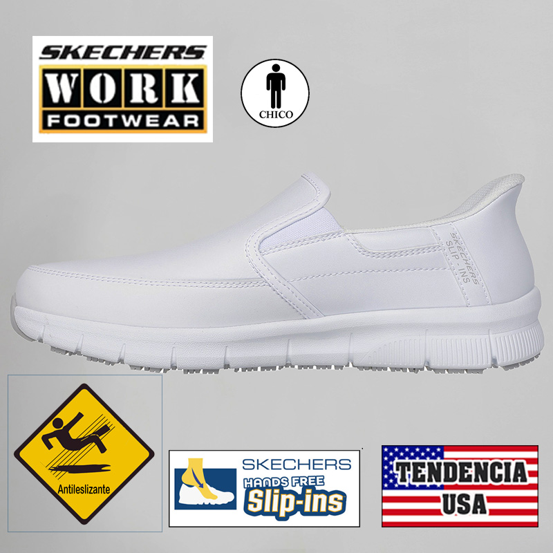 Calzado Slip-ins work Nampa-Broxtin skechers hombre