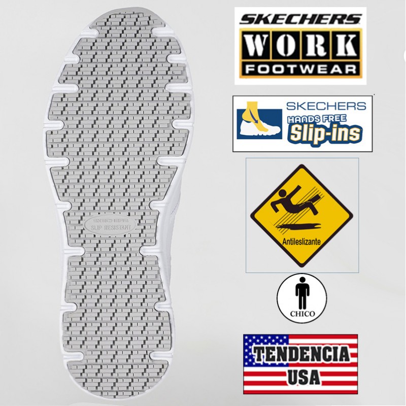 Calzado Slip-ins work Nampa-Broxtin skechers hombre