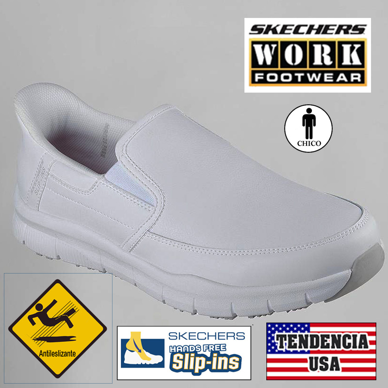 Calzado Slip-ins work Nampa-Broxtin skechers hombr...