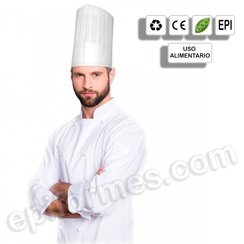 10 Gorros de Cocina "Chef" ajustable