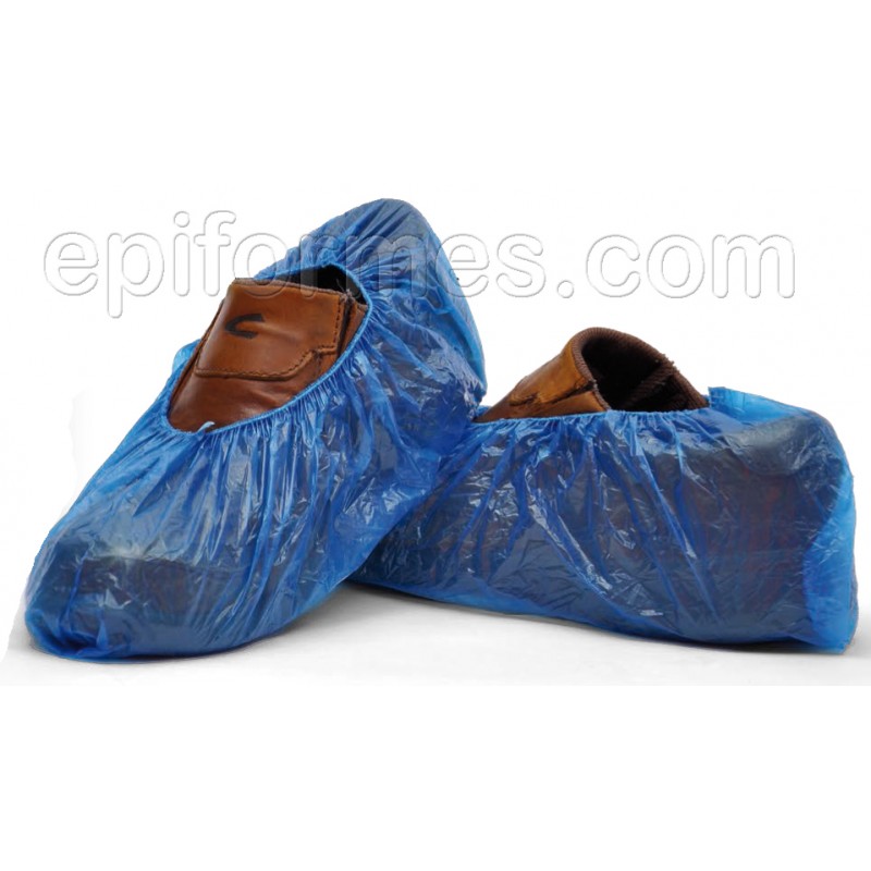 200 cubrezapatos de polietileno Azul