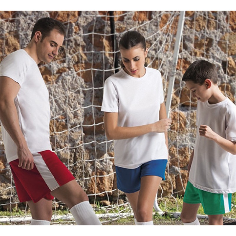 Pantalón corto deportivo bicolor