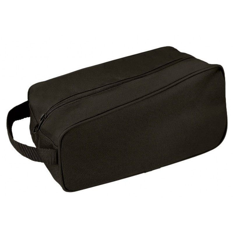 Bolsa para zapatos con cremallera y asa.