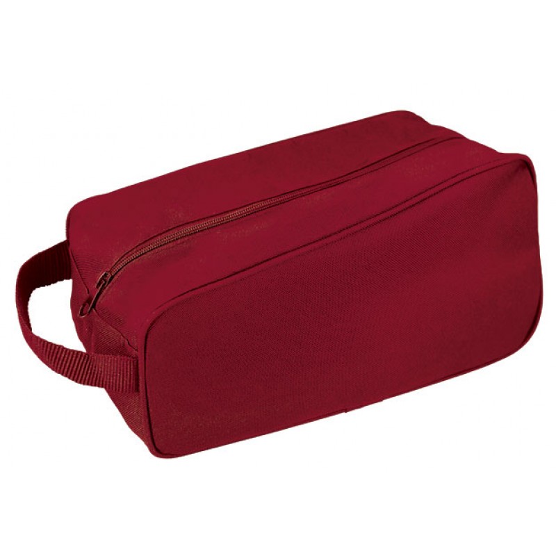 Bolsa para zapatos con cremallera y asa.