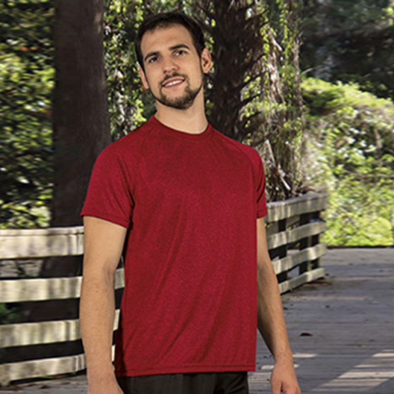 Camiseta técnica jaspeada vigoré.