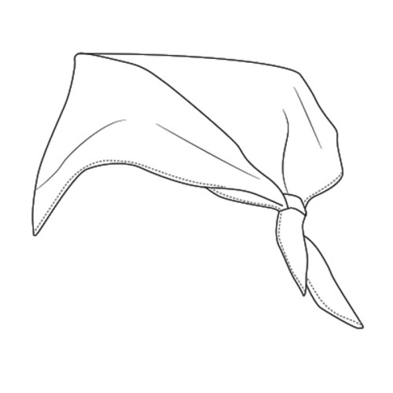 Pañuelo cuadrado rojo
