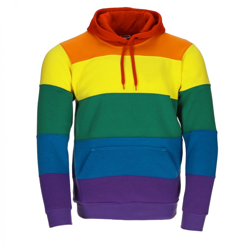 Sudadera con capucha arcoiris