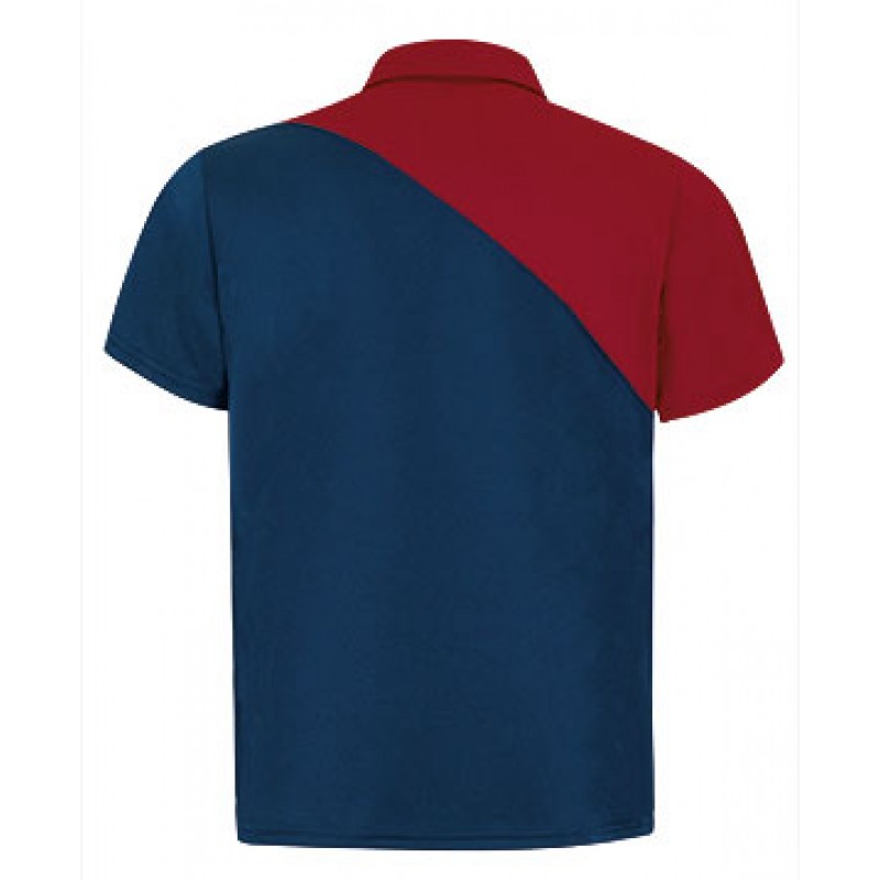 Polo técnico de manga corta bicolor