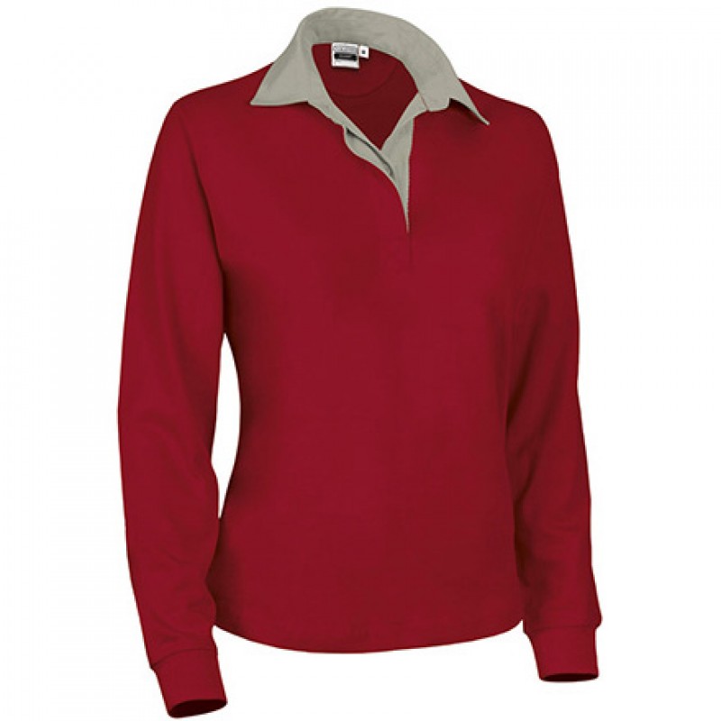 Polo rugby manga larga mujer