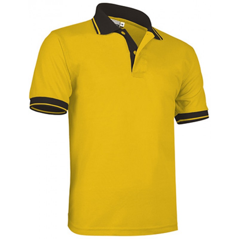 Polo técnico de manga corta bicolor