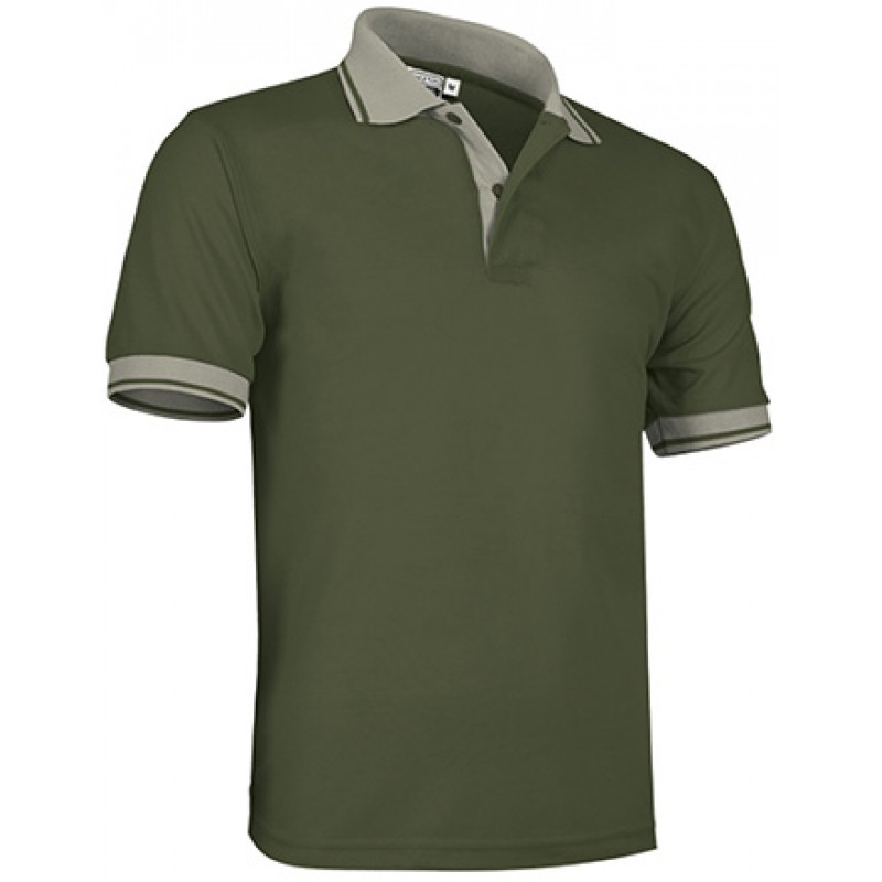 Polo técnico de manga corta bicolor