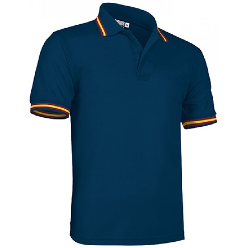 Polo técnico de manga corta bicolor