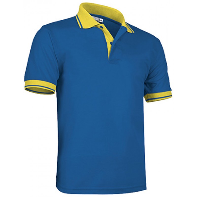 Polo técnico de manga corta bicolor