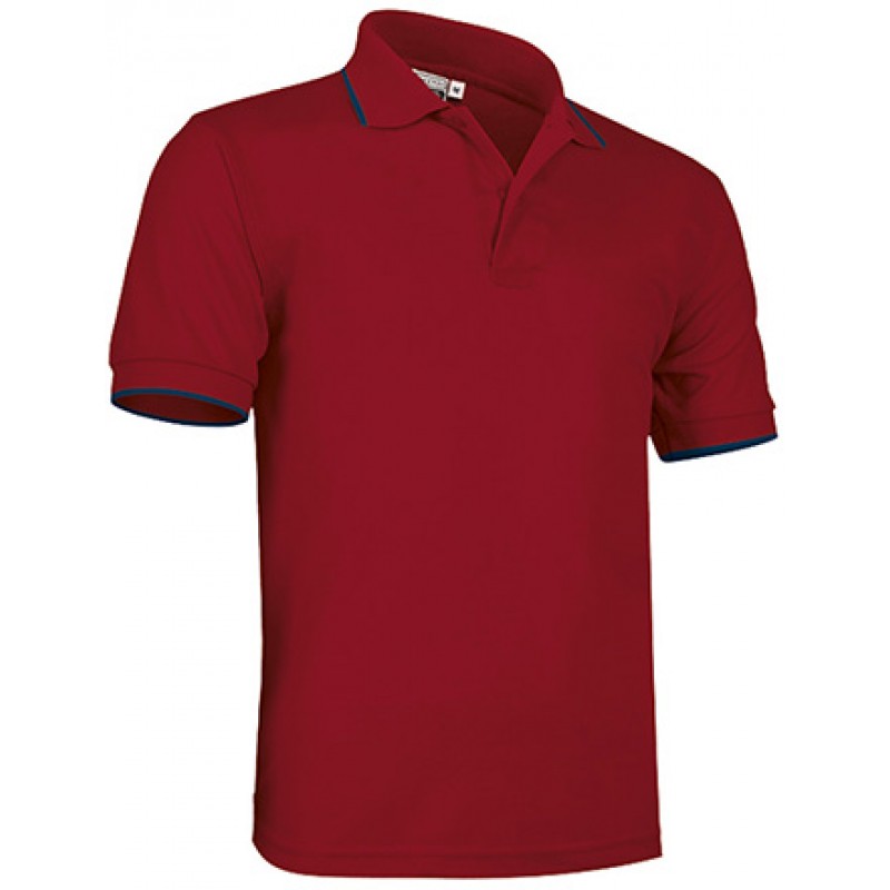 Polo técnico de manga corta bicolor