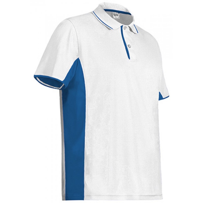 Polo técnico de manga corta y diseño bicolor.