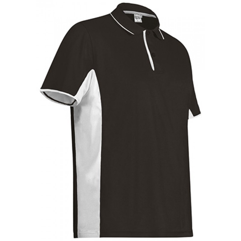 Polo técnico de manga corta y diseño bicolor.