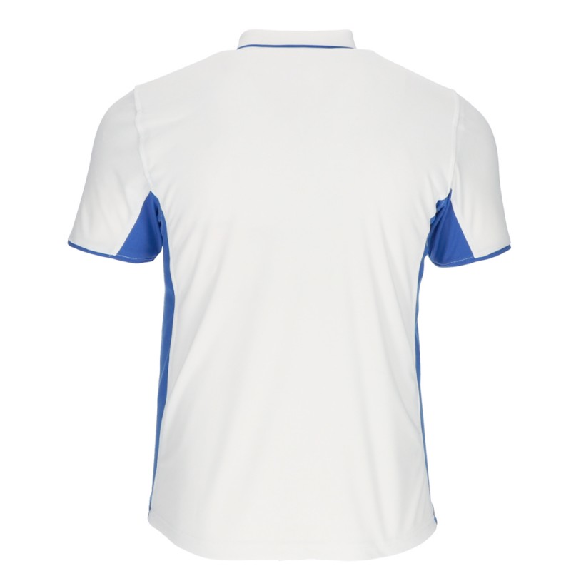 Polo técnico de manga corta y diseño bicolor.