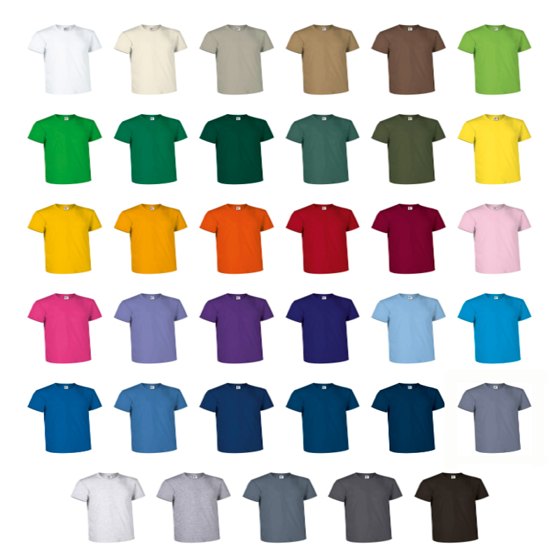 Camiseta económica de algodón Adulto 160 gr