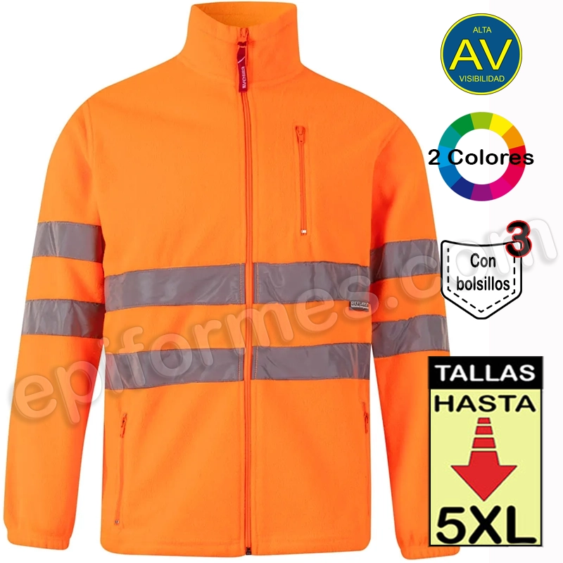 Chaqueta polar alta visibilidad