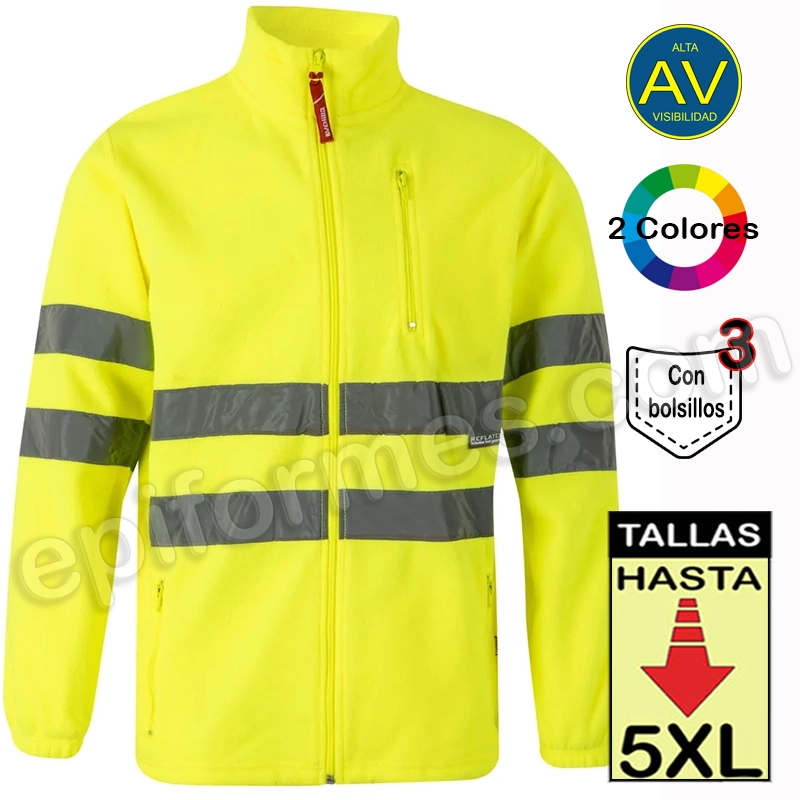 Chaqueta polar alta visibilidad