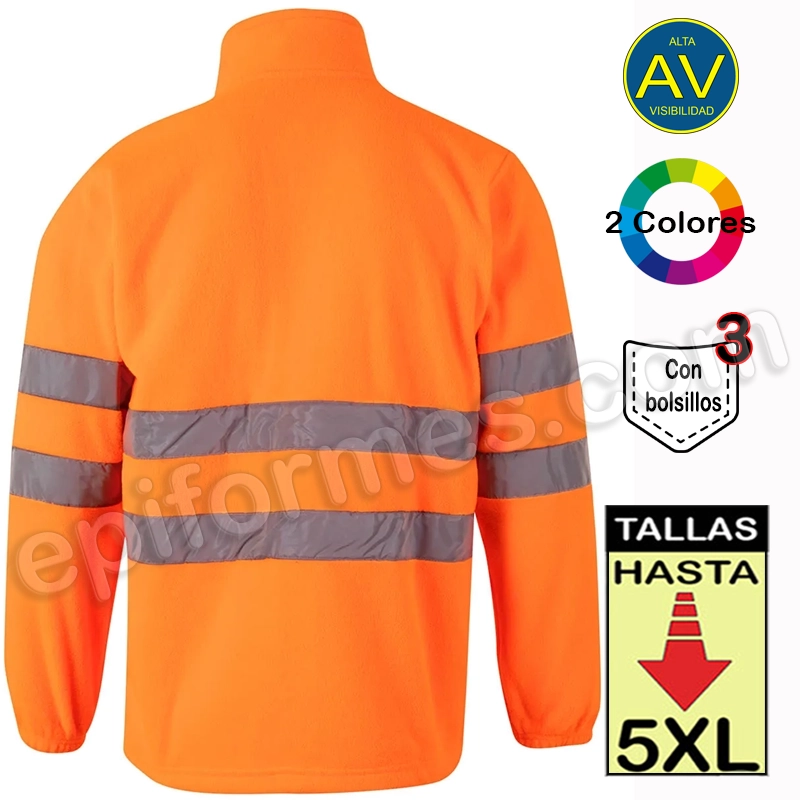 Chaqueta polar alta visibilidad