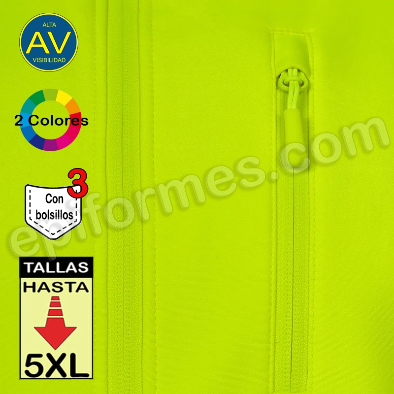 Chaleco Soft Shell alta visibilidad