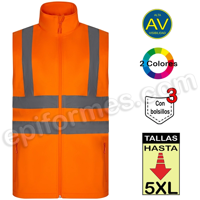 Chaleco Soft Shell alta visibilidad