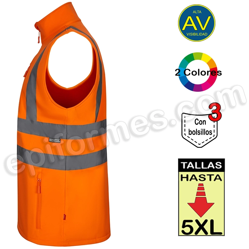 Chaleco Soft Shell alta visibilidad