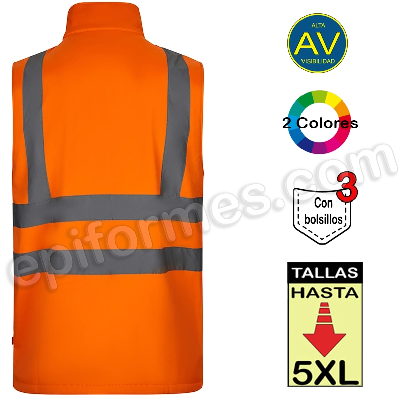 Chaleco Soft Shell alta visibilidad