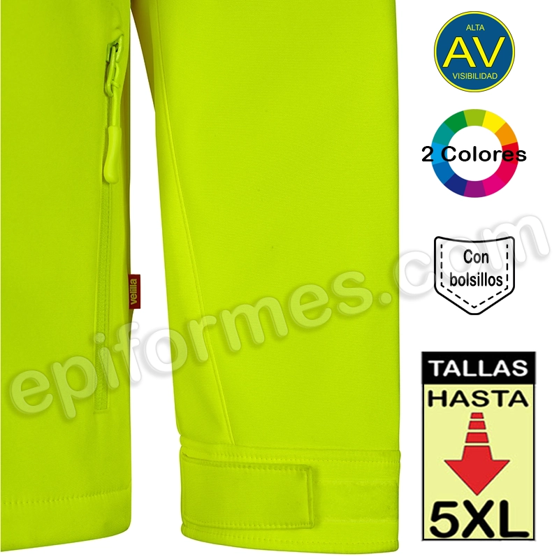 Cazadora Soft Shell alta visibilidad