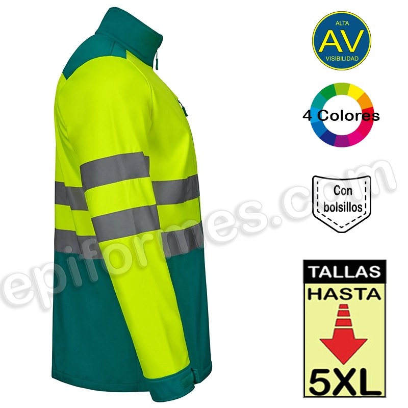 Cazadora Soft Shell bicolor