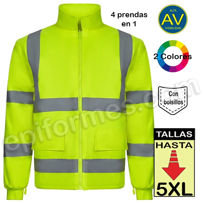 Parka 4 prendas en 1