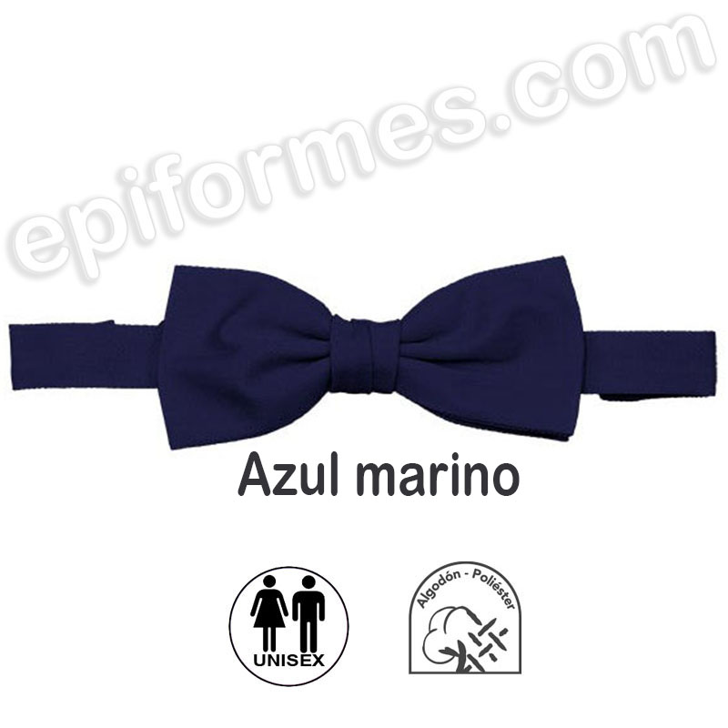 Pajarita unisex  ajustable azul marino