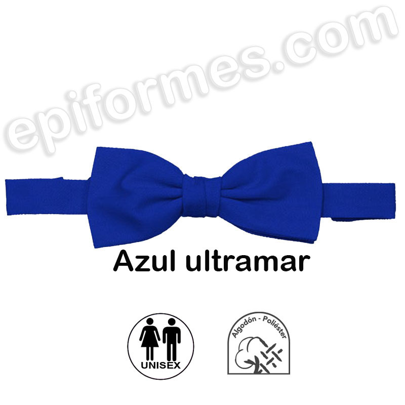 Pajarita unisex  ajustable azul ultramar