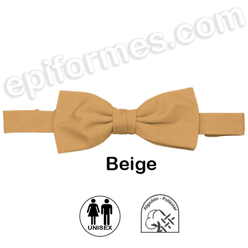 Pajarita unisex  ajustable beige