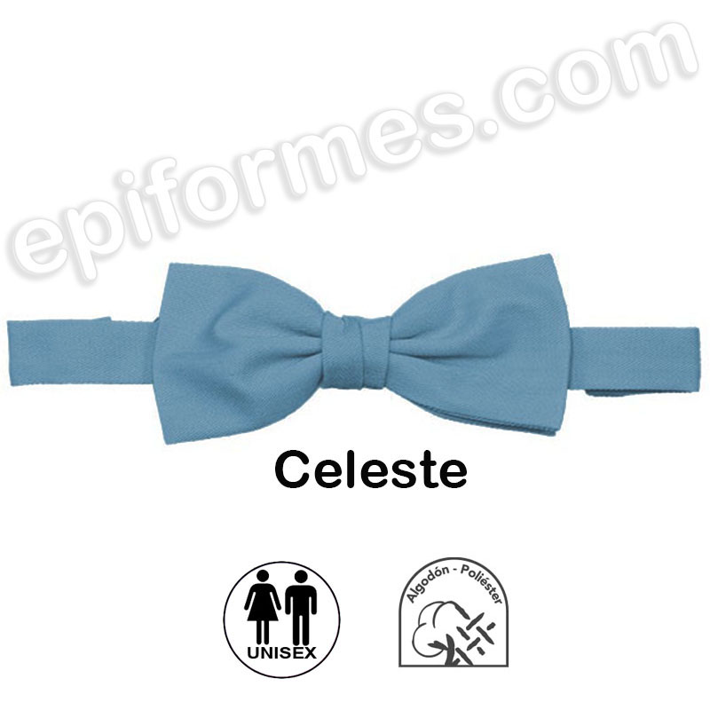 Pajarita unisex  ajustable celeste