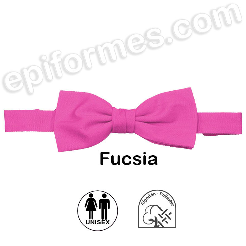 Pajarita unisex  ajustable fucsia