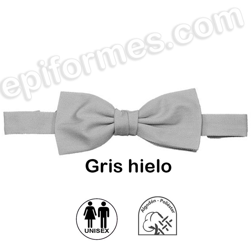 Pajarita unisex  ajustable gris-hielo