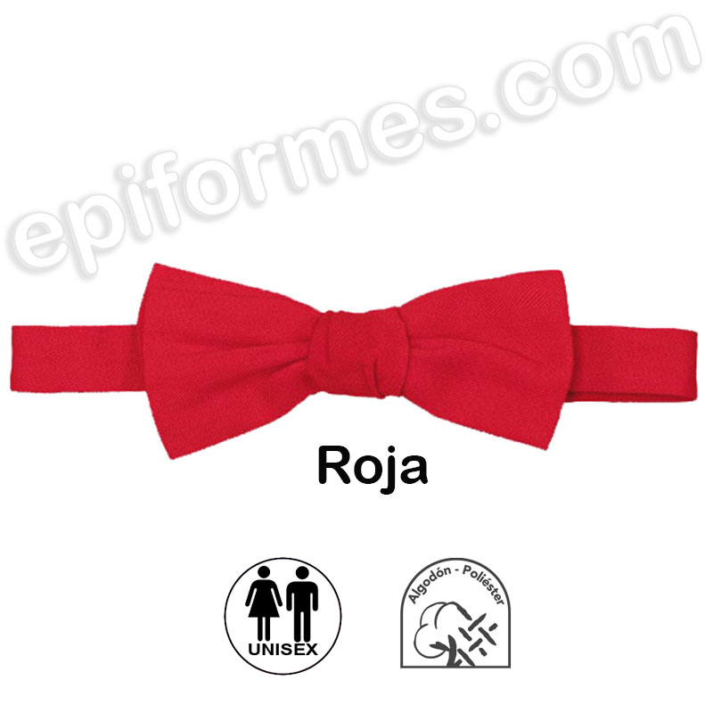 Pajarita unisex  ajustable roja