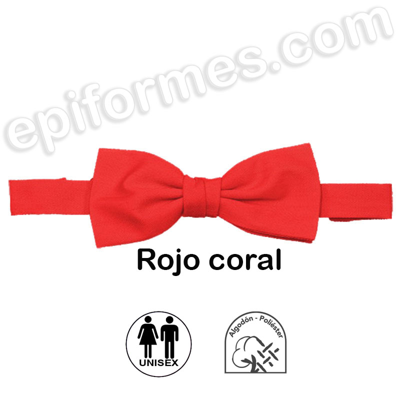 Pajarita unisex  ajustable Rojo