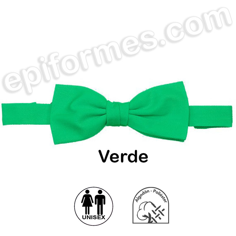 Pajarita unisex  ajustable verde