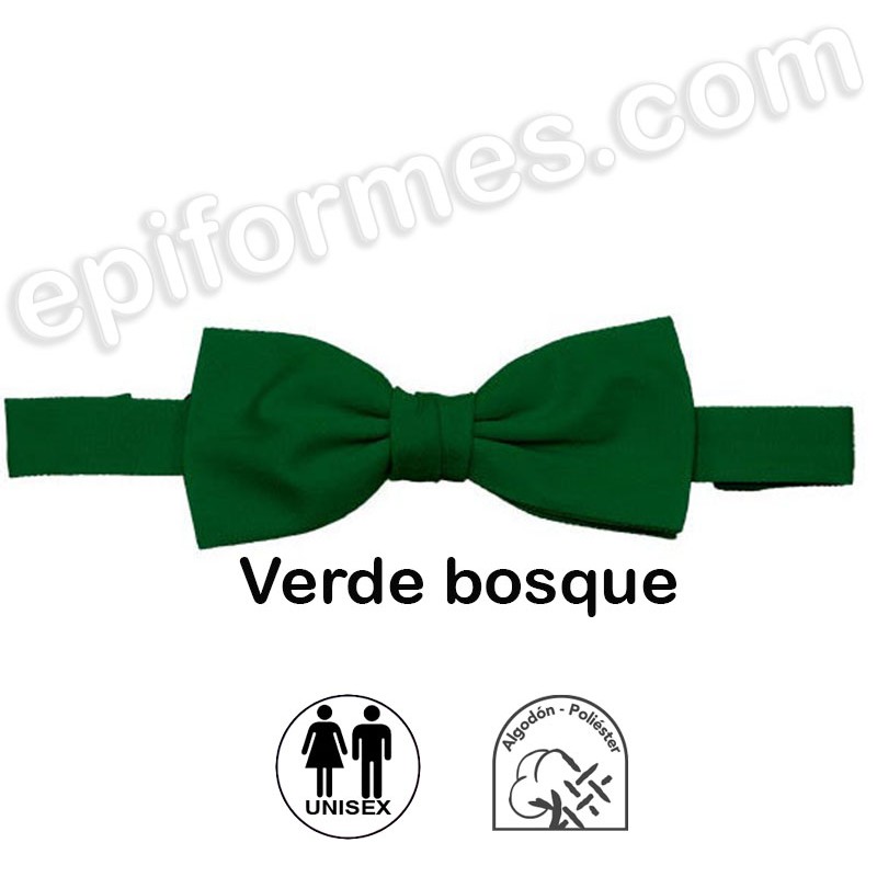 Pajarita unisex  ajustable verde bosque