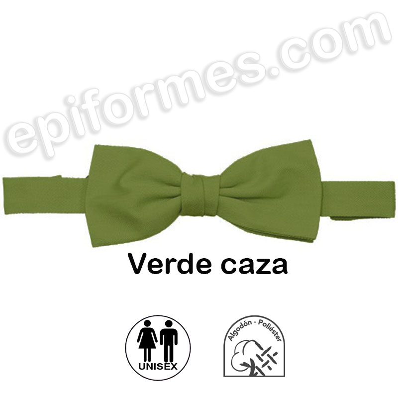 Pajarita unisex  ajustable verde caza