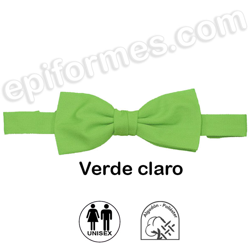 Pajarita unisex  ajustable verde claro