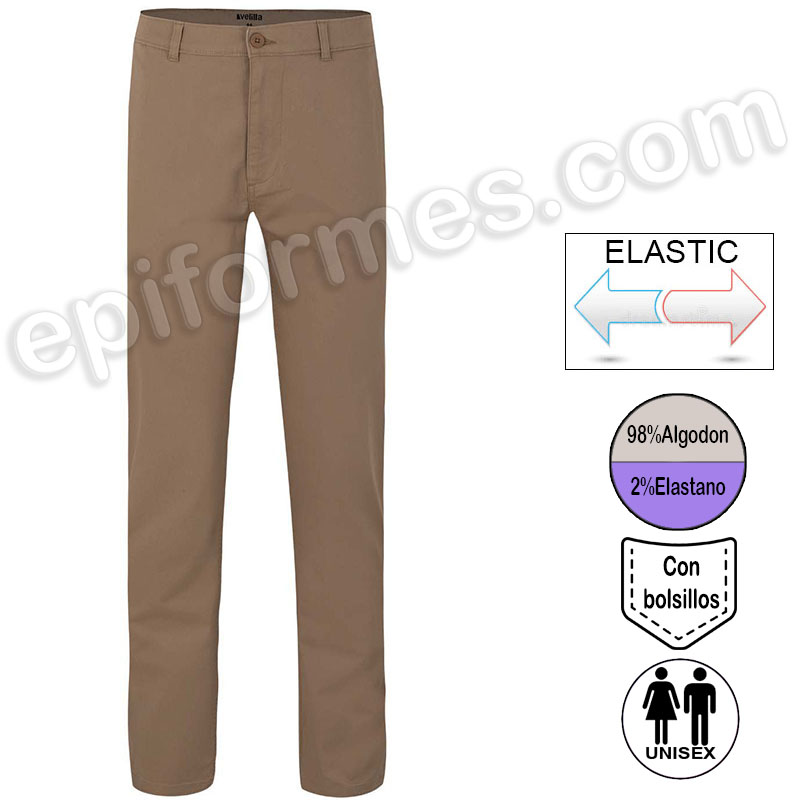 Pantalón chino stretch Beige, unisex