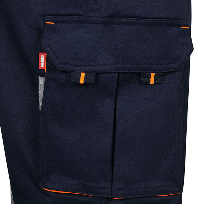 Pantalón stretch bicolor cinta segmentada